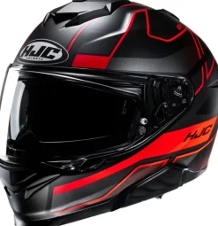 HJC i71 Iorix Black/Red> Integraalhelmen|Helmen Met Zonnevizier