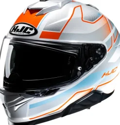 HJC i71 Iorix White/Orange> Integraalhelmen|Helmen Met Zonnevizier
