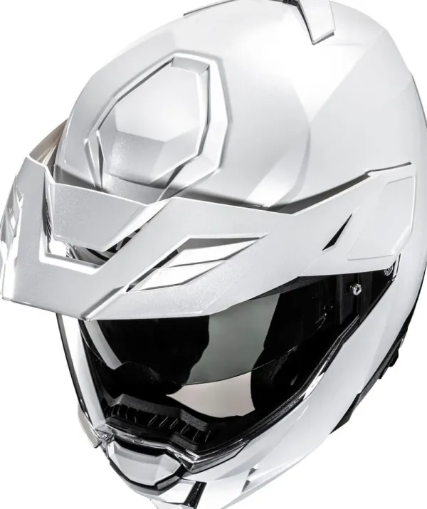 HJC i80 Pearl White 202> Systeemhelmen|Helmen Met Zonnevizier