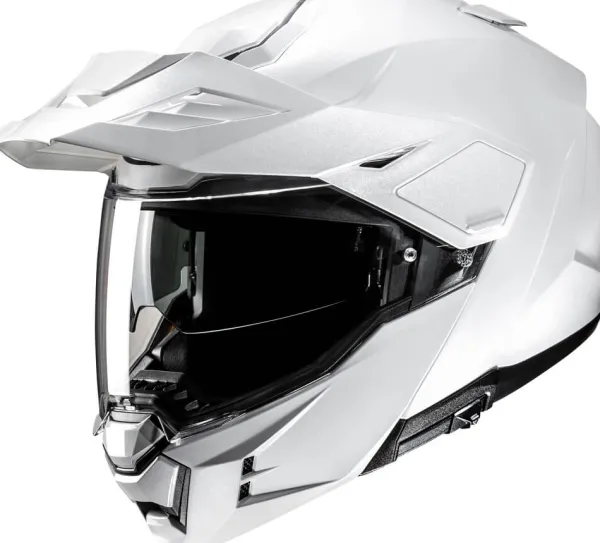 HJC i80 Pearl White 202> Systeemhelmen|Helmen Met Zonnevizier