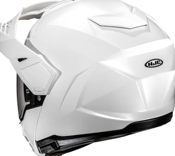 HJC i80 Pearl White 202> Systeemhelmen|Helmen Met Zonnevizier