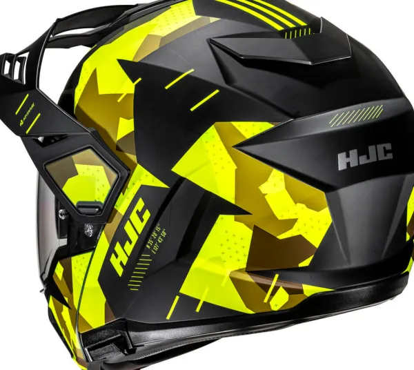 HJC i80 Roki Black/Yellow 170> Systeemhelmen|Helmen Met Zonnevizier