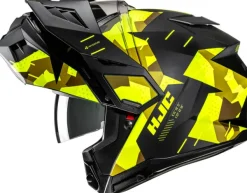 HJC i80 Roki Black/Yellow 170> Systeemhelmen|Helmen Met Zonnevizier