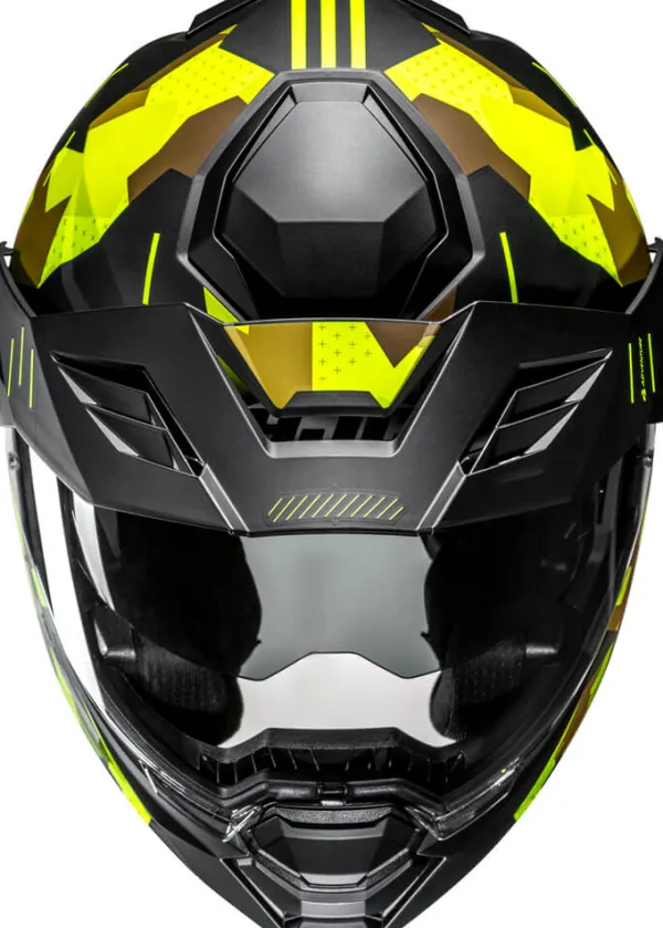 HJC i80 Roki Black/Yellow 170> Systeemhelmen|Helmen Met Zonnevizier