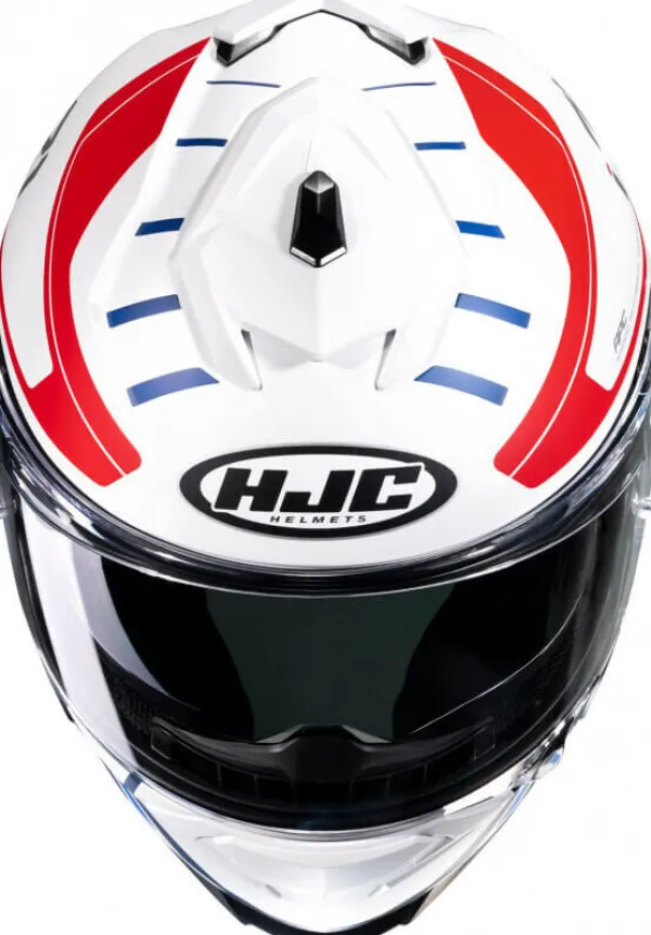 HJC i71 Simo White/Red 235> Integraalhelmen|Helmen Met Zonnevizier