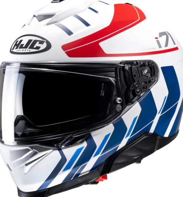 HJC i71 Simo White/Red 235> Integraalhelmen|Helmen Met Zonnevizier