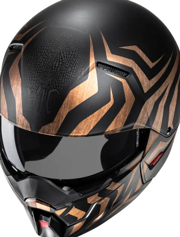 HJC i20 Thorn Black/Gold 177> Helmen Met Zonnevizier|Bluetooth Helmen