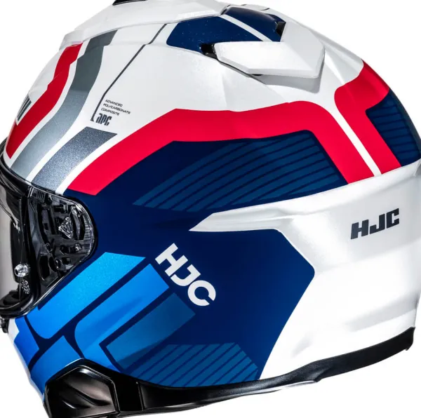 HJC i71 Viz Blue/Red 532> Integraalhelmen|Helmen Met Zonnevizier