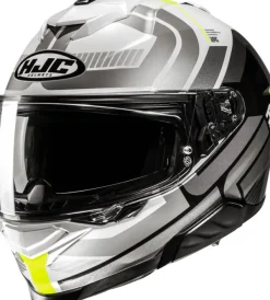 HJC i71 Viz Grey/Yellow 782> Integraalhelmen|Helmen Met Zonnevizier