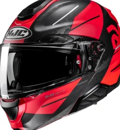 HJC RPHA-91 Blat Black/Red 130> Systeemhelmen|Helmen Met Zonnevizier