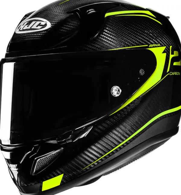 HJC RPHA 12 Carbon Keres Black/Yellow 870> Integraalhelmen|Bluetooth Helmen