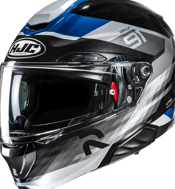 HJC RPHA-91 Madal Black/Blue 185> Systeemhelmen|Helmen Met Zonnevizier