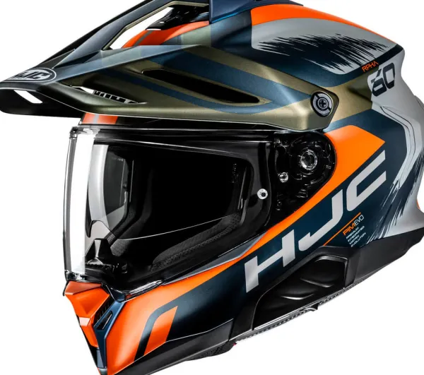 HJC RPHA-60 Quid Green/Orange 483> Adventure Helmen|Helmen Met Zonnevizier