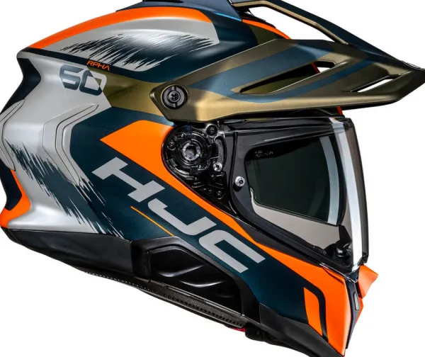 HJC RPHA-60 Quid Green/Orange 483> Adventure Helmen|Helmen Met Zonnevizier