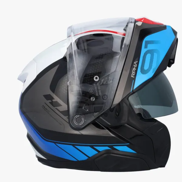 HJC RPHA-91 Rafino Black/Blue 152> Systeemhelmen|Helmen Met Zonnevizier