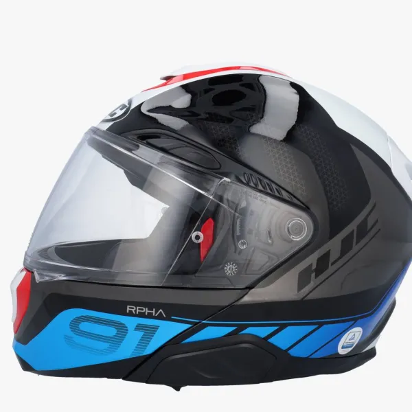 HJC RPHA-91 Rafino Black/Blue 152> Systeemhelmen|Helmen Met Zonnevizier