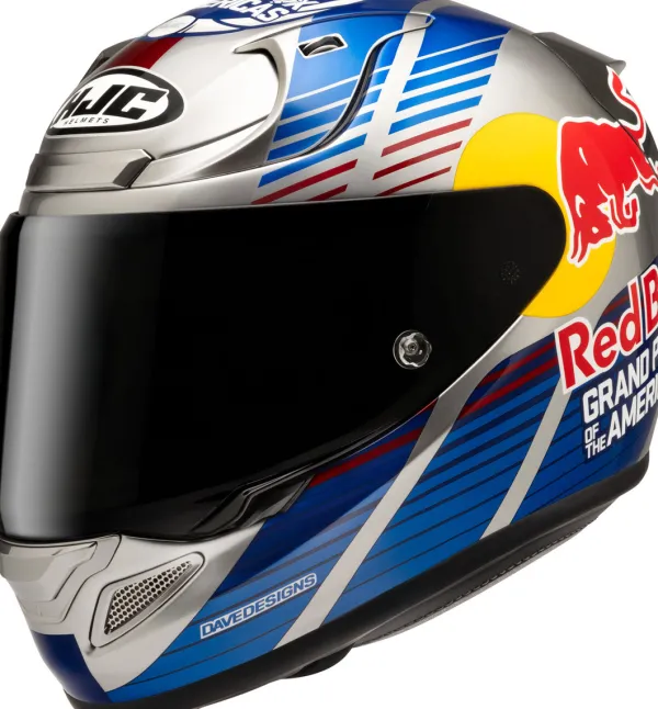 HJC RPHA-12 Red Bull Austin GP 2 White/Blue 253> Integraalhelmen|Bluetooth Helmen
