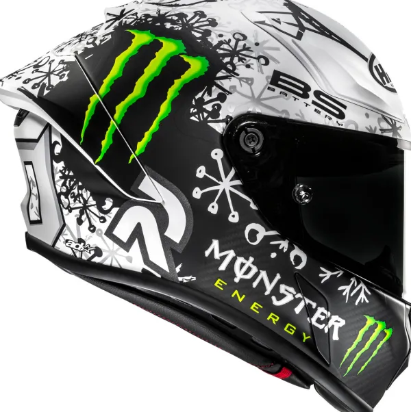 HJC RPHA-1 V2 Carbon Snow Diablo White/Black 214> Helmen Met Zonnevizier|Race Helmen