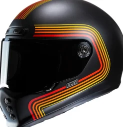 HJC V10 Foni Black/Red> Retro Helmen|Integraalhelmen