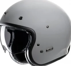HJC V31 Grey 808> Retro Helmen|Helmen Met Zonnevizier