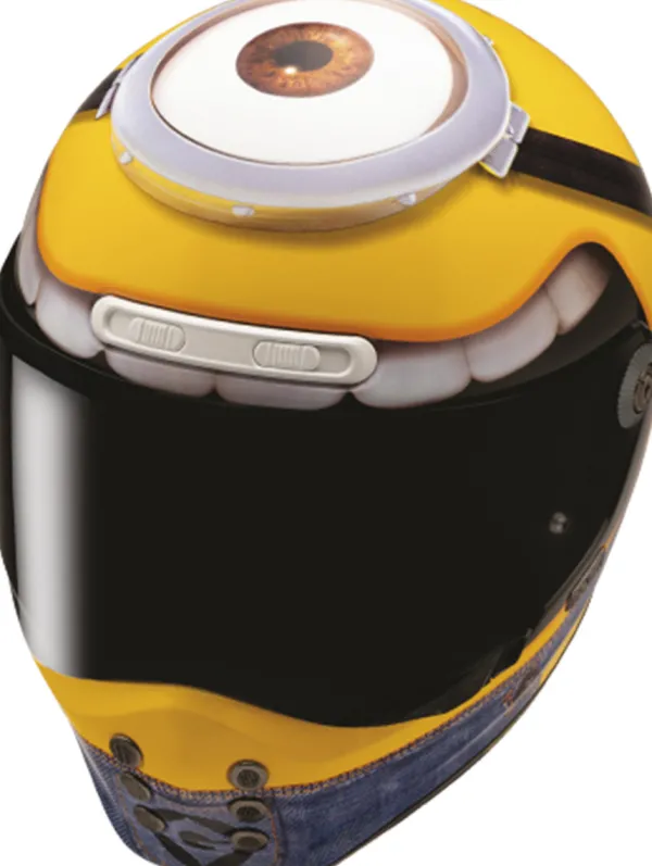 HJC V10 Stuart Minions Yellow/Blue 758> Retro Helmen|Integraalhelmen