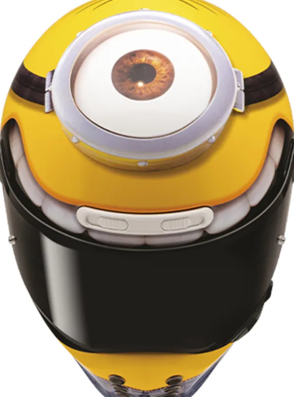 HJC V10 Stuart Minions Yellow/Blue 758> Retro Helmen|Integraalhelmen