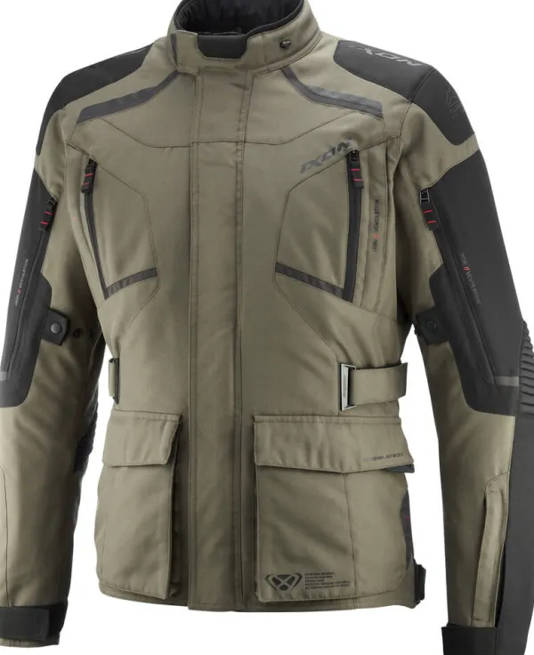 Ixon Midgard Motorjas Parka Khaki/Black 8010> Motorjassen