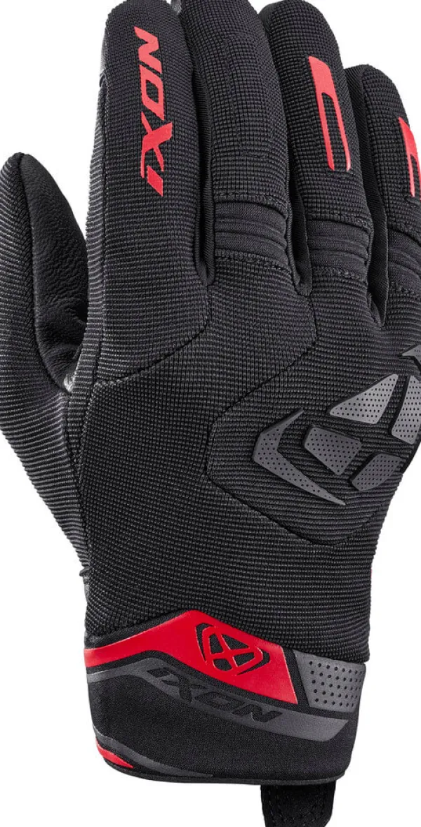 Ixon Mig 2 Gloves Black/Red 1058> Motorhandschoenen