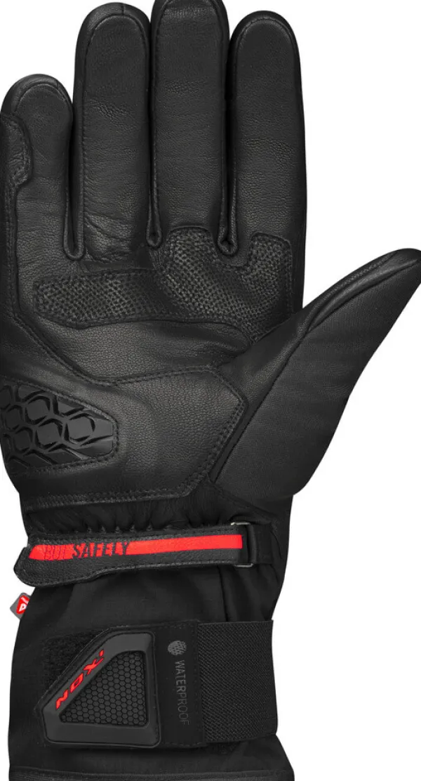 Ixon Pro Ragnar Gloves Black/Bright Red 1117> Motorhandschoenen