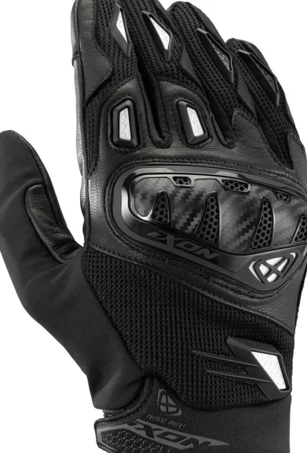 Ixon Rise Air 2 Gloves Black/White 1015> Motorhandschoenen