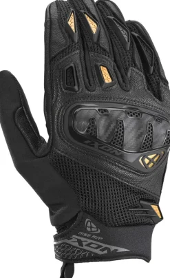 Ixon Rise Air 2 L Gloves Black/Gold 1067> Motorhandschoenen