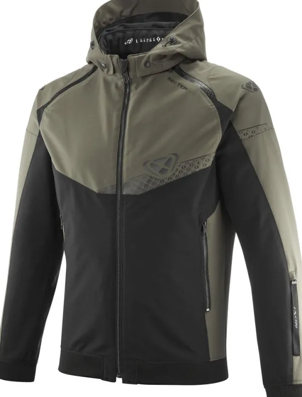 Ixon Section Motorjas Khaki/Black 8010> Motorjassen