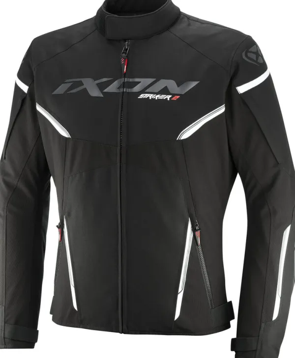 Ixon Striker 2 Motorjas Black/White 1015> Motorjassen