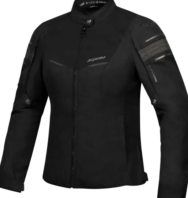 Ixon Wilana Motorjas Black/White 1015> Motorjassen