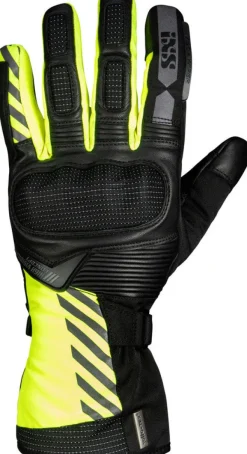 iXS Glasgow-ST 2.0 Tour Gloves Black/Yellow Fluo 350> Motorhandschoenen