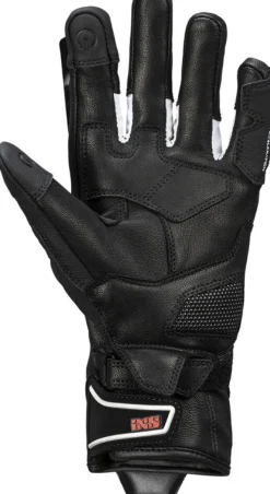 iXS Rapid-STX 1.0 Gloves Black/White/Red> Motorhandschoenen