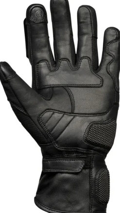 iXS Tour Montevideo Short Gloves Black> Motorhandschoenen