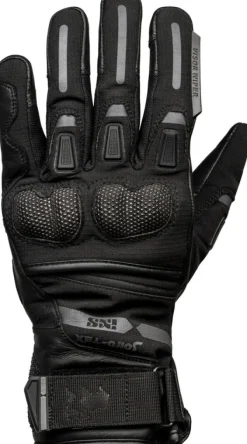 iXS Tour Montevideo Short Gloves Black> Motorhandschoenen