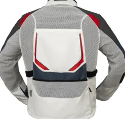 iXS Tourster-BigAir 1.0 Motorjas Light Gray/Blue/Red> Motorjassen