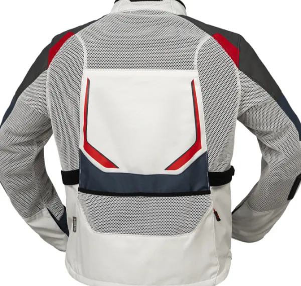iXS Tourster-BigAir 1.0 Motorjas Light Gray/Blue/Red> Motorjassen
