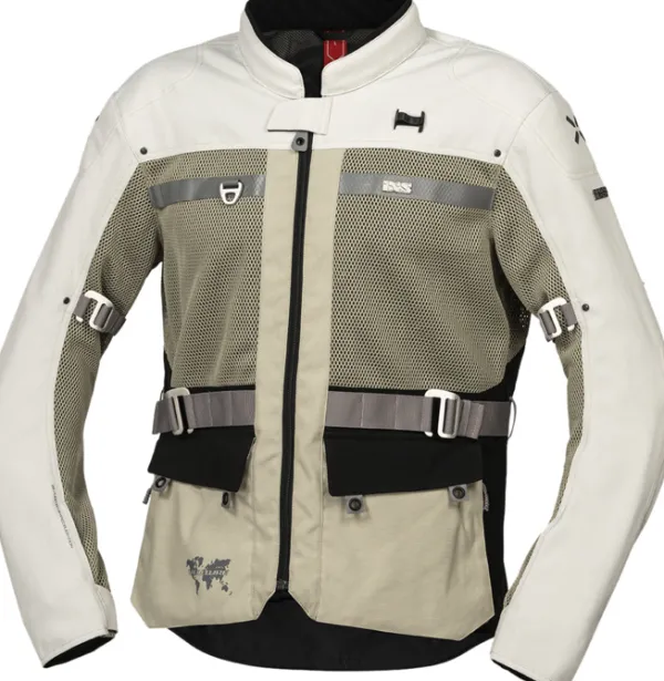 iXS Venture-BigAir 1.0 Motorjas Light Gray> Motorjassen