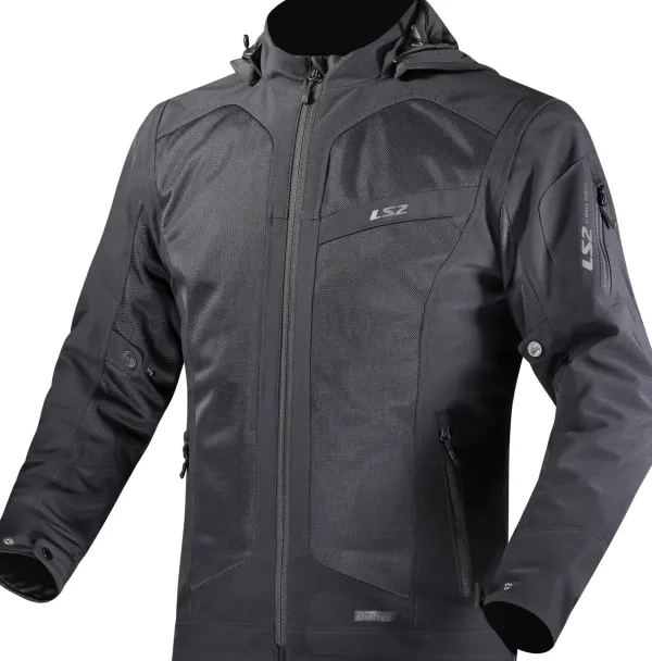LS2 Bolton Air Man Motorjas Black> Motorjassen