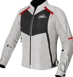 LS2 Breeze Lady Motorjas Grey Black Red> Motorjassen