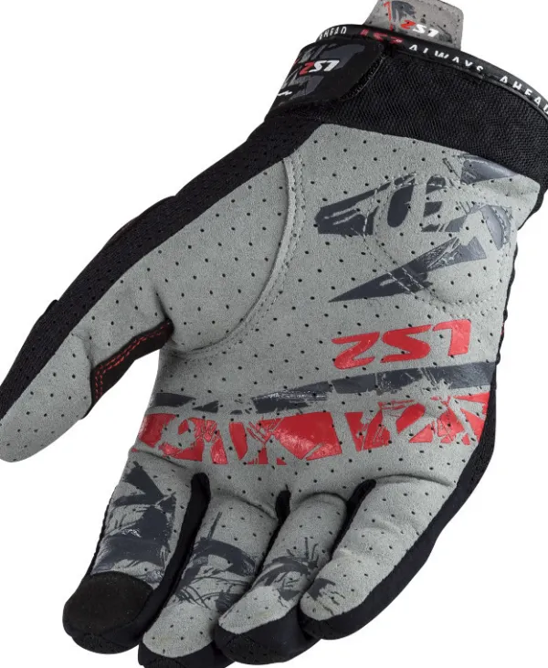 LS2 Chaki Man Gloves Black> Motorhandschoenen