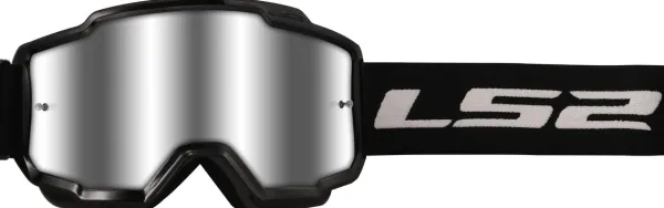 LS2 Charger Goggle Black With Silver Visor> Crossbrillen