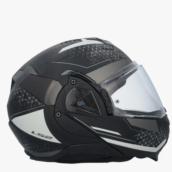 LS2 FF910 Advant II Astral Grey> Systeemhelmen|Helmen Met Zonnevizier