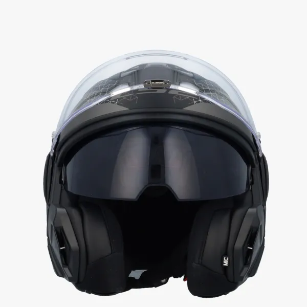 LS2 FF910 Advant II Astral Grey> Systeemhelmen|Helmen Met Zonnevizier