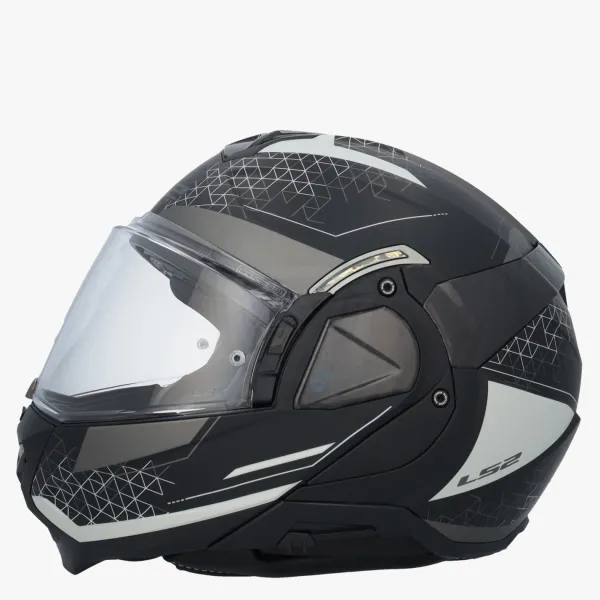 LS2 FF910 Advant II Astral Grey> Systeemhelmen|Helmen Met Zonnevizier
