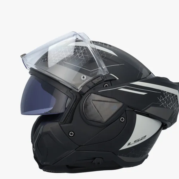 LS2 FF910 Advant II Astral Grey> Systeemhelmen|Helmen Met Zonnevizier