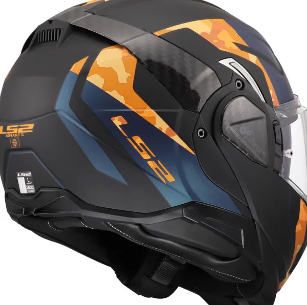 LS2 FF910 Advant II Glide Black Orange> Systeemhelmen|Helmen Met Zonnevizier